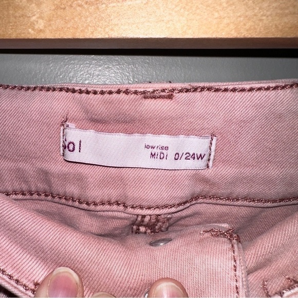 So low rise midi pink shorts - Picture 2 of 4